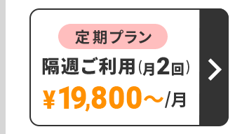 定期プラン　隔週ご利用（月2回）　19,800円～/月