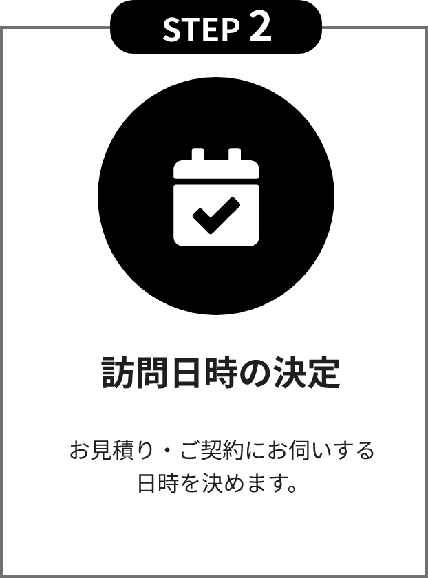 STEP 2 訪問日時の決定