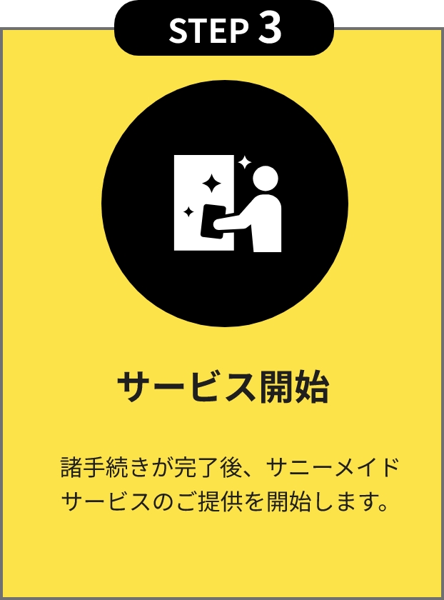 STEP 3 サービス開始